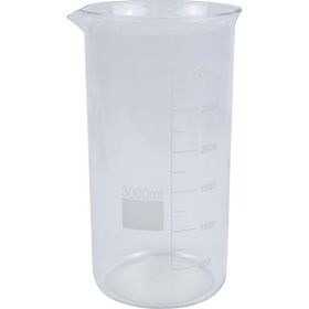 Edulab 3000 ml Uzun Form Cam Beherglas