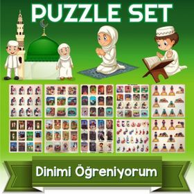 Edutoys 10'lu Set Dinimi Öğreniyorum Puzzle