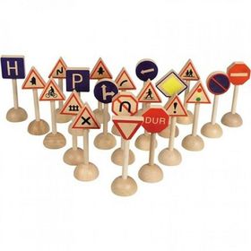 Edutoys 21 Parça Ahşap Trafik Seti