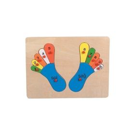Edutoys 22x30x1 cm 12 Parça Ayak Puzzle