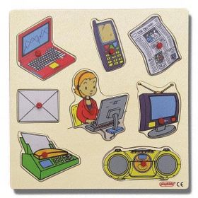 Edutoys 30x30 cm İletişim Araçları Puzzle