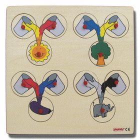 Edutoys 30x30 cm Renk Karıştırma Puzzle