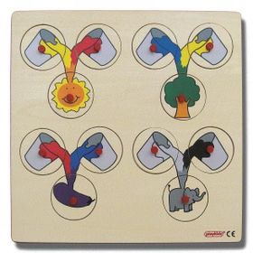 Edutoys 30x30 cm Renk Karıştırma Puzzle