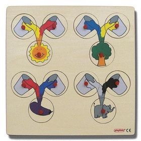 Edutoys 30x30 cm Renk Karıştırma Puzzle