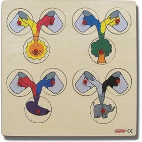 Edutoys 30x30 cm Renk Karıştırma Puzzle