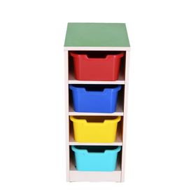 Edutoys 4 Plastik Çekmeceli Dolap