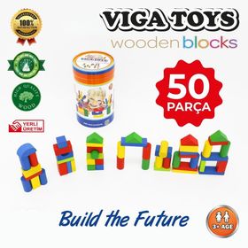 Edutoys 50 Parça Ahşap Bloklar