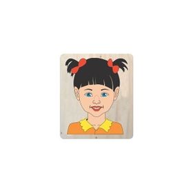 Edutoys 6 Parça Kız Yüz Puzzle