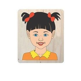 Edutoys 6 Parça Kız Yüz Puzzle