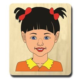 Edutoys 6 Parça Kız Yüz Puzzle