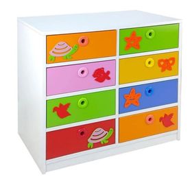Edutoys 8 Çekmeceli Figürlü Dolap
