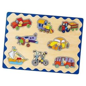 Edutoys Ahşap 8 Parça Puzzle Araçlar