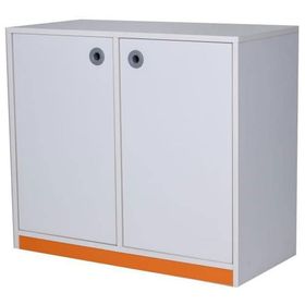Edutoys Beyaz 2 Kapaklı Dolap