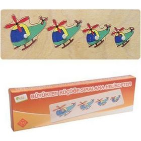 Edutoys Helikopter Desenli Büyükten Küçüğe Sıralama