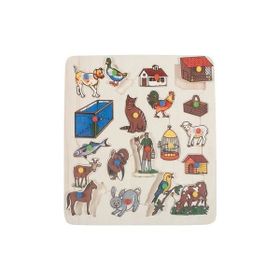 Edutoys Kulplu 20 Parça Hayvanlar ve Barınakları Puzzle