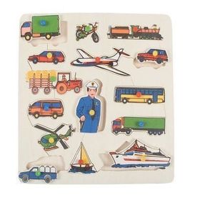 Edutoys Taşıtlar Kulplu Puzzle
