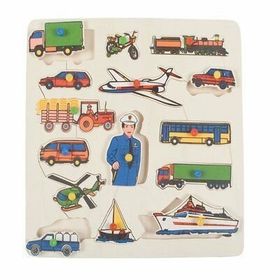 Edutoys Taşıtlar Kulplu Puzzle