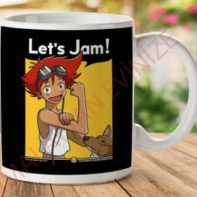 Edward Cowboy Bebop La Bilek Güreşi Baskılı Kupa