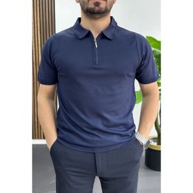 Edwox Lacivert EDW455 Erkek Polo Yaka Düz Tişört
