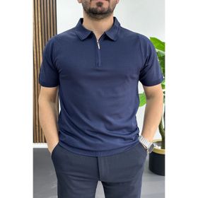 Edwox Lacivert EDW455 Erkek Polo Yaka Düz Tişört