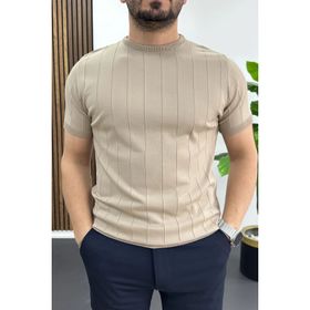 Edwox Vizon EDW456 Erkek Bisiklet Yaka Çizgili Tişört