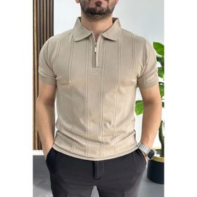 Edwox Vizon EDW457 Erkek Desenli Polo Yaka Tişört