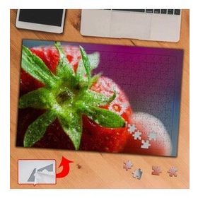 EF774 Yıkanmış Çilek Meyve 240 Parça Puzzle Yapboz Tablo