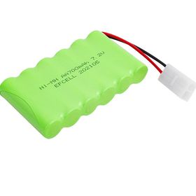 Efcell 202105 7.2 Volt 700 Mah Nİ-MH 2 Pin Tamiya Soketli 6'lı Oyuncak Araba Şarj Edilebilir Kalem Pil
