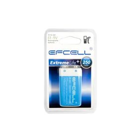 Efcell EF-9V Extreme Life Plus 250 mAh Şarjlı Pil