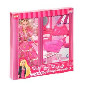 Efe 221 G-M Sweet Girl Gardolap/Market Arabalı Bebek Oyun Seti