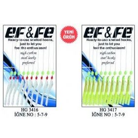 Effe 10'lu HG3416 No-5 Çapari Sabiki Yem