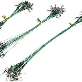 EFFE Yeşil Renk Çelik Tel Fırdöndülü Klipsli 10lu Paket HG2507 - 25 CM