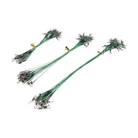 EFFE Yeşil Renk Çelik Tel Fırdöndülü Klipsli 10lu Paket HG2507 - 25 CM