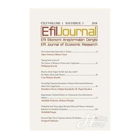 Efil Ekonomi Araştırmaları Dergisi Cilt: 1 - Sayı: 3 - Kolektif