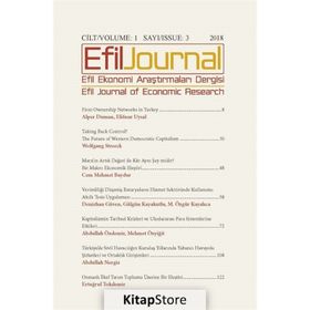 Efil Ekonomi Araştırmaları Dergisi Cilt: 1 - Sayı: 3 - Kolektif