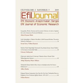 Efil Ekonomi Araştırmaları Dergisi Cilt: 2 - Sayı: 5 - Kolektif