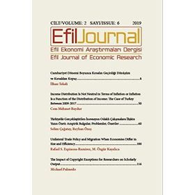 Efil Ekonomi Araştırmaları Dergisi Cilt: 2 - Sayı: 6 - Kolektif