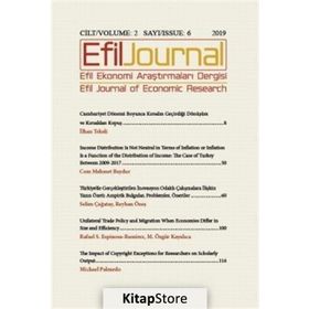 Efil Ekonomi Araştırmaları Dergisi Cilt: 2 - Sayı: 6 - Kolektif