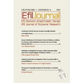 Efil Ekonomi Araştırmaları Dergisi Cilt: 2 - Sayı: 6 - Kolektif