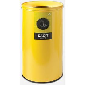Efor Metal Geri Dönüşüm Sarı Çöp Kovası