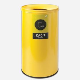 Efor Metal Geri Dönüşüm Sarı Çöp Kovası