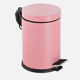 Efor Metal Pedallı Pembe Çöp Kovası