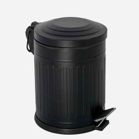 Efor Metal Vintage Siyah 5 lt Çöp Kovası