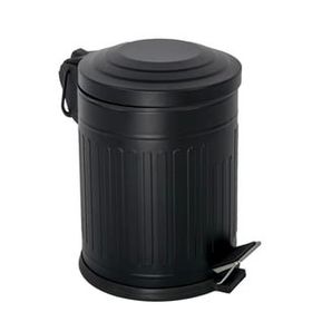 Efor Metal Vintage Siyah 5 lt Çöp Kovası