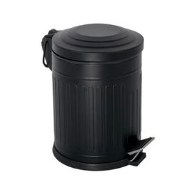 Efor Metal Vintage Siyah 5 lt Çöp Kovası