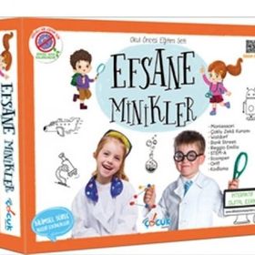 Efsane Minikler Okul Öncesi Eğitim Seti - Dikkat Çocuk Yayınları