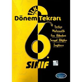 Efsane Yayınları 6. Sınıf İlk Dönem Tekrarı Tatil Kitabı