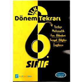 Efsane Yayınları 6. Sınıf İlk Dönem Tekrarı Tatil Kitabı