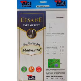 Efsane Yayınları 8. Sınıf Efsane Matematik Yaprak Test