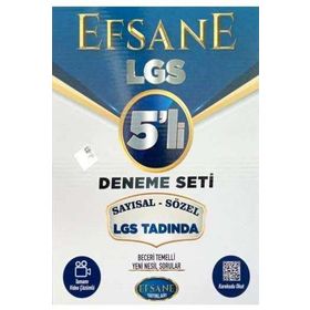 Efsane Yayınları 8. Sınıf LGS Sayısal Sözel Tamamı Video Çözümlü